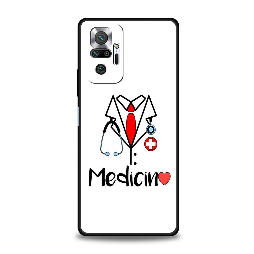 Phone Case For Xiaomi Redmi Note 14 13 12 5G 11 10 Pro Plus 4G 9S 9 14C 13C 12C 10C 9C 9A Cover Doctor Nurse Medical Medicine