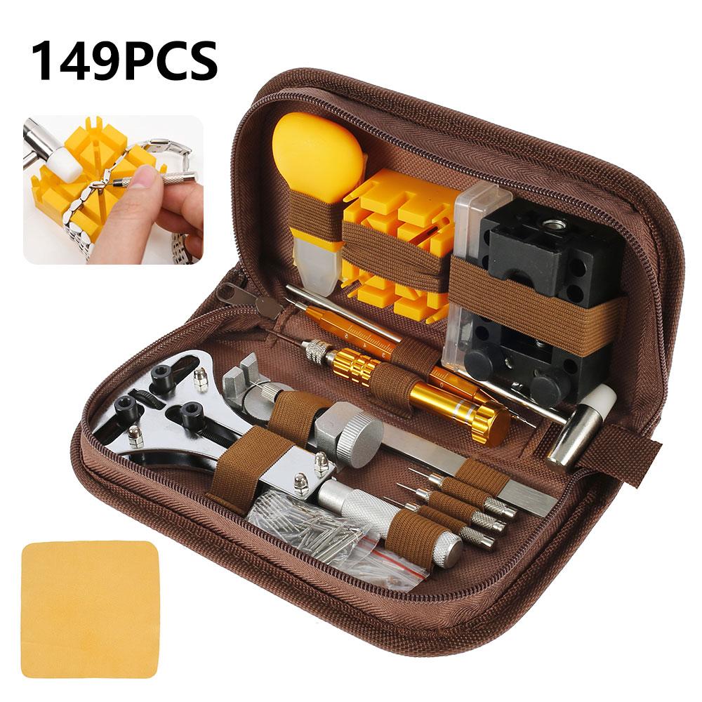 149pcs Watch Repair Tool Kit Watch Link Pin Remover Case Opener Clock Pry Knife Screwdriver Watchmaker Band Link Accessory 2025