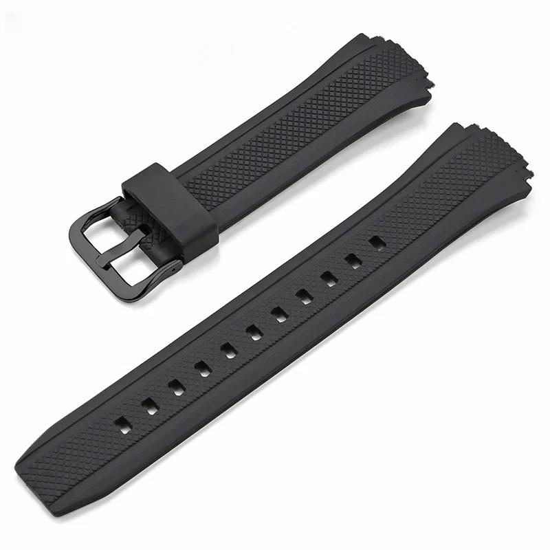 

Ремінець для годинника з смоли TPU для серії Casio EDIFICE 5119 EF-552 Спортивний Водонепроникний Стійкий до поту Силіконовий 19 мм Ремінець для годинника Чоловічий Браслет 19mm