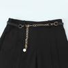 2025 Spring Women's European & American Style Fashion Long Casual Shorts with Chain Belt