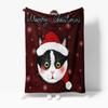 TU Cute Cat Christmas Throw Blanket Cozy Fluffy Sherpa Soft Warm Holiday Decor Gift Home Bedding Dorm Room