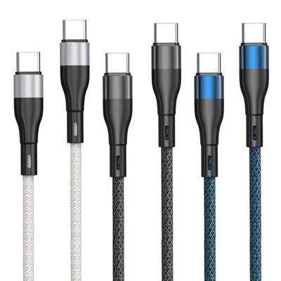 USB C To USB C Cable PD Fast Charging Cable 66W USB C Charging Cable USB Type C Cable Nylon Braided Charging Cable