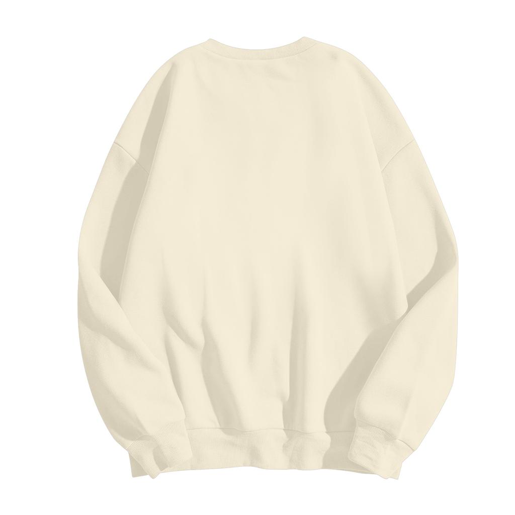 Women's Fashionable Casual Long-Sleeved Loose-Fit Christmas Print Round-Neck Pullover Sweatshirt