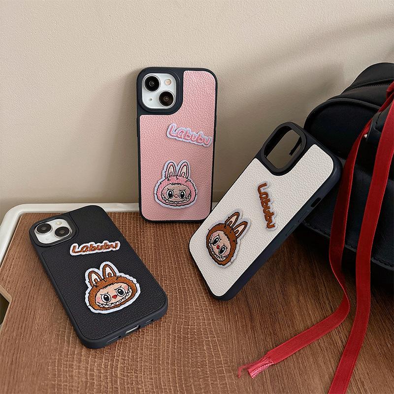 For IPhone 17 Promax Little Cloth Rabbit Phone Case for Apple 16 Leather Hard Case 14 Light Luxury 15 Women's New Style