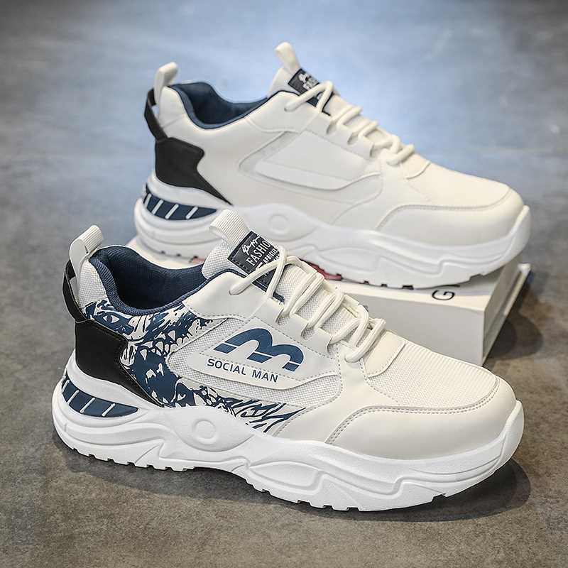Autumn new casual sports thick-soled wear-resistant breathable dad shoes