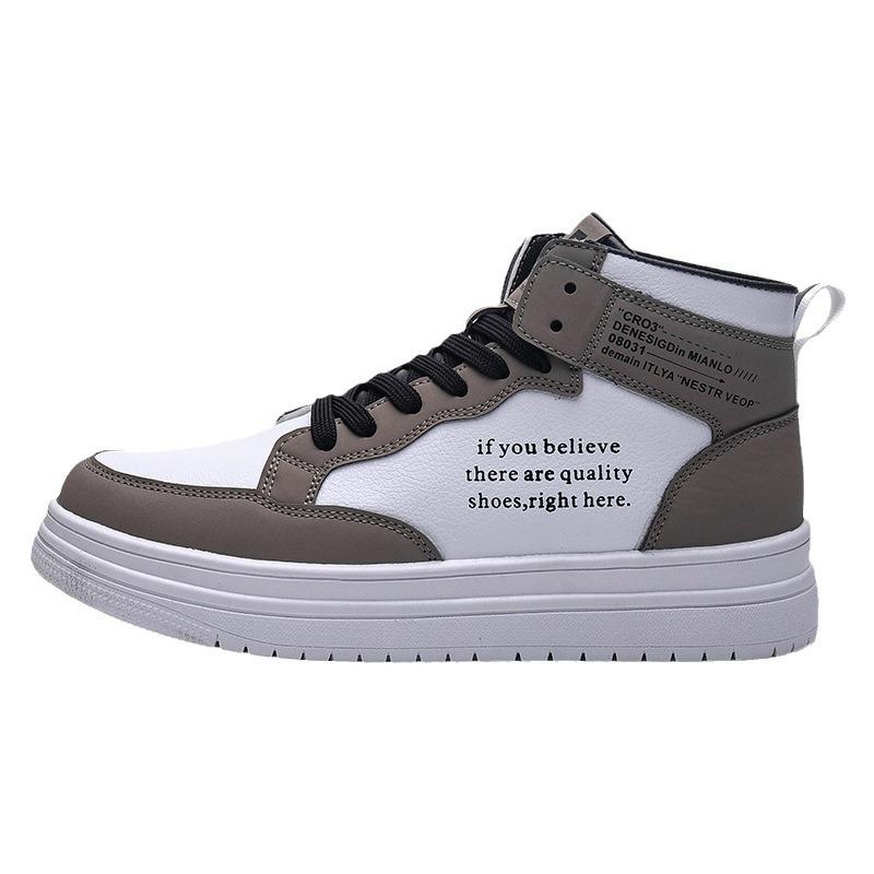 Medium and High-top Men's Shoes, Casual Guochao Board Shoes, Niche Original Sports, Versatile for Young Students