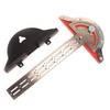0-180 Degree Angle Gauge Woodworkers Edge Ruler Aluminum Alloy Protractor Angle Finder Ruler Precision Carpenter Measuring Tool