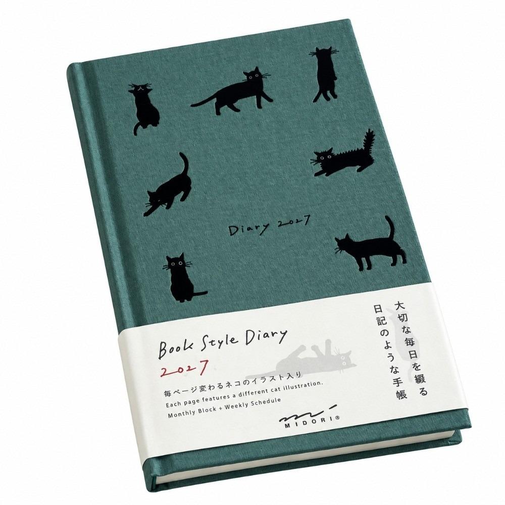 Hardcover 2027 Schedule Book Kitten/Puppy Illustration 2027 Agenda Book Daily Planning