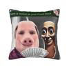 Tung Tung Sahur  God Funny Angel  Square Pillow Covers Car Italian Brainrot  Cushion Cover Creative Decor Throw Pillow Case
