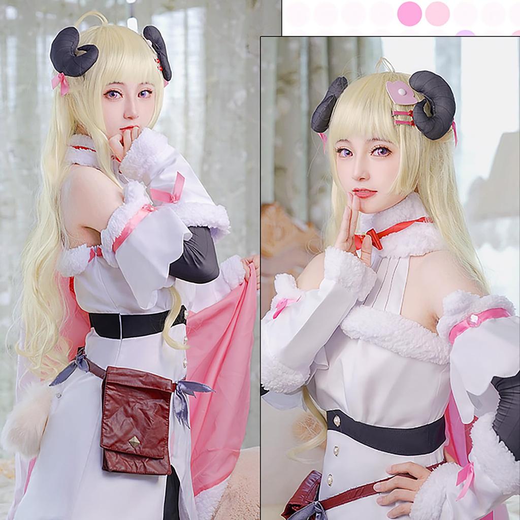[Milky Time] Hololive Tsunomaki Watame Cosplay Halloween Costume for Women