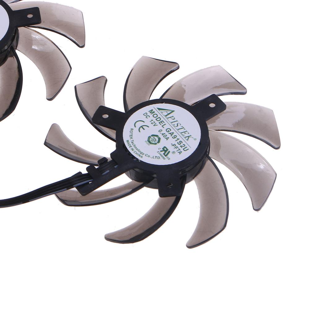 85mm GA91S2U 4Pin GTX 1660 1660Ti RTX2060 RTX2070 Graphics Card Fan For PNY Palit RTX 2060 SUPER 2070 Dual GPU Cooler