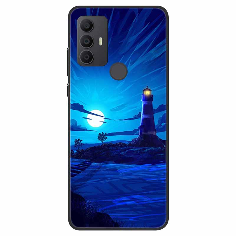 For TCL 30 SE Case 305 306 Soft Silicone Cool Cartoon coque For TCL 306 305 Back Cover Para TCL 30SE Cases Fashion TPU Fundas