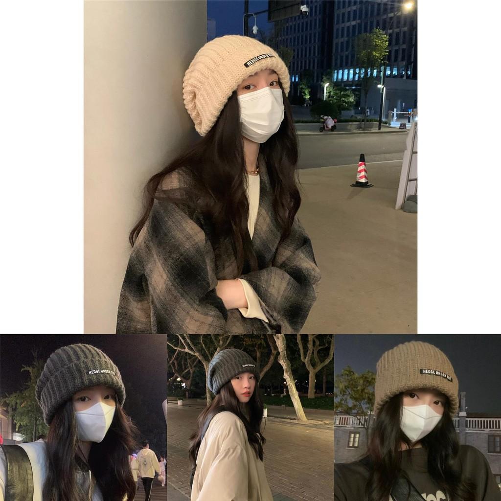 Warm Soft And Womens Acrylic Knit Beanie Trendy Winter Hat With Letter Design