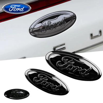 Car Sticker Ford Front Rear Emblem for Ford Edge STline Kuga Focus Hatchback Sedan Mondeo Taurus Escort Car Badge Steering Wheel