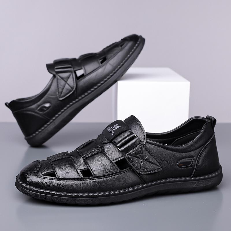 Men's Sandals Shoes Anti-slip Breathable Hollow Outdoor Sports Beach Shoes Casual Sandals