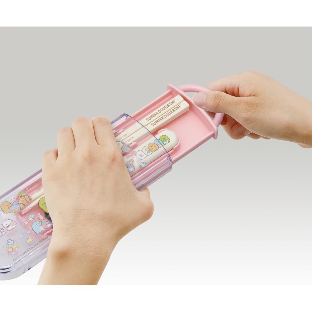 Skater Antibacterial Chopsticks and Spoon Sumikkogurashi Made in Set, Mole's House, Japan, CCA1AG-A