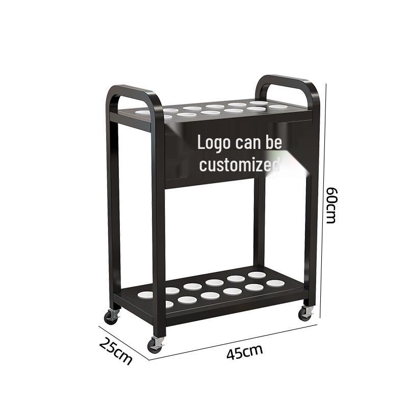 Floor-Standing Metal Billiard Cue Storage Rack