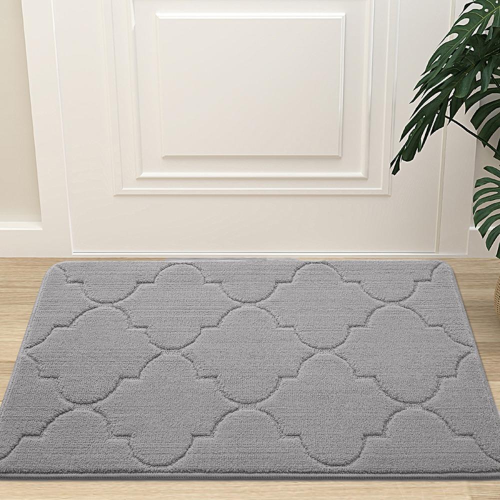 Irregular Emboss Bathroom Cashmere Thickening Mat Bath Non-slip Carpets In Wash Basin Bathtub Side Floor Rug Shower Room Doormat Memory Foam 3D Pad
