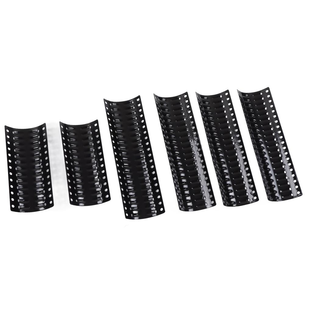 2 Sets Universal Grill Porcelain Heat Plate Adjustable Stainless Steel Heat Shield Grill Replacement Parts