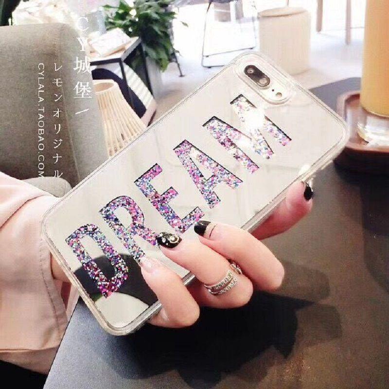 Liquid Quicksand Girls Cases Love Shockproof Soft Tpu Pc Case For Iphone