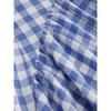A Women's Fashionable and Elegant Checkered Striped Strappy Dress