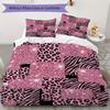 Y2K Leopard Print Pattern Bedding Uilt Set Uilt Cover Pillowcase Home Decoration Birthday Gift (1 * Duvet Cover + 2 * Pillowcase  Without Core)13