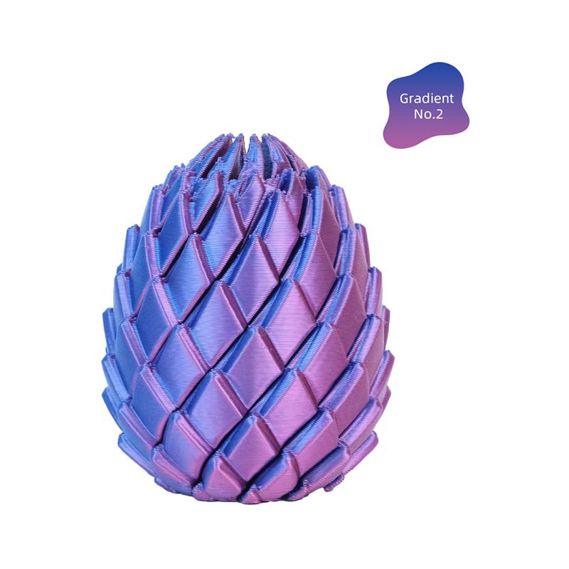 3D Printed Twisted Dragon Egg Toy Spiral Stress Relief Sensory Toy Kids Adults Christmas Birthday Party Gifts Multi-color Fidget