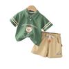 Boys' Summer Suit 2024: Stylish Two-Piece Set for Toddlers (1-3 Years) - Short-Sleeved Outfit
