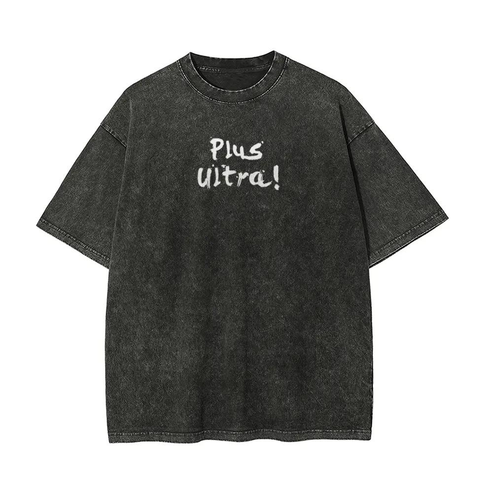 Mirko T Shirt My Hero Academia Men Acid Wash Oversized Anime Rabbit Hero Graphic Cotton Streetwear Plus Ultra Manga Vintage Tee Top