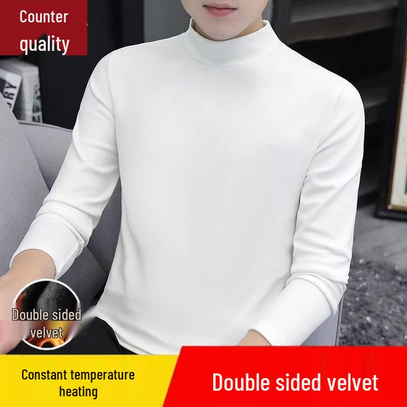 Herr Höst/Vinter Fleeceväst: Koreansk stil, med plus sammet, ärmlös, enfärgad, jacka med dragkedja och ståkrage.