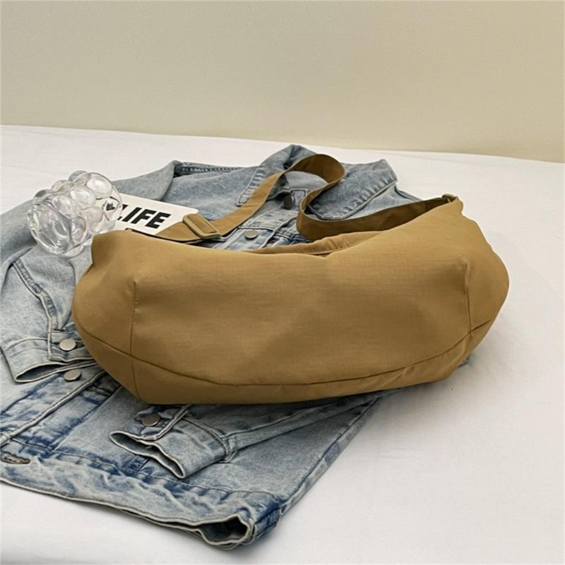 Crescent Bag Small Slings Crossbody Bag with Half Moon Shape Multi Pocket Slings Bag Hoboes Bags Slouchy Dumpling Bags
