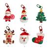 Plush Weaving Christmas Ornaments Bag Keychains Fashion Hanging Decorative for Family Gatherings