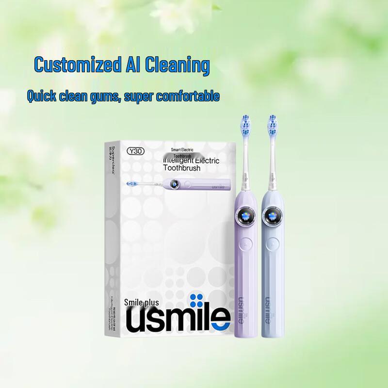 

usmile Y30 AI Smart Sonic Electric Toothbrush Dual Pack CN plug (adapter included)