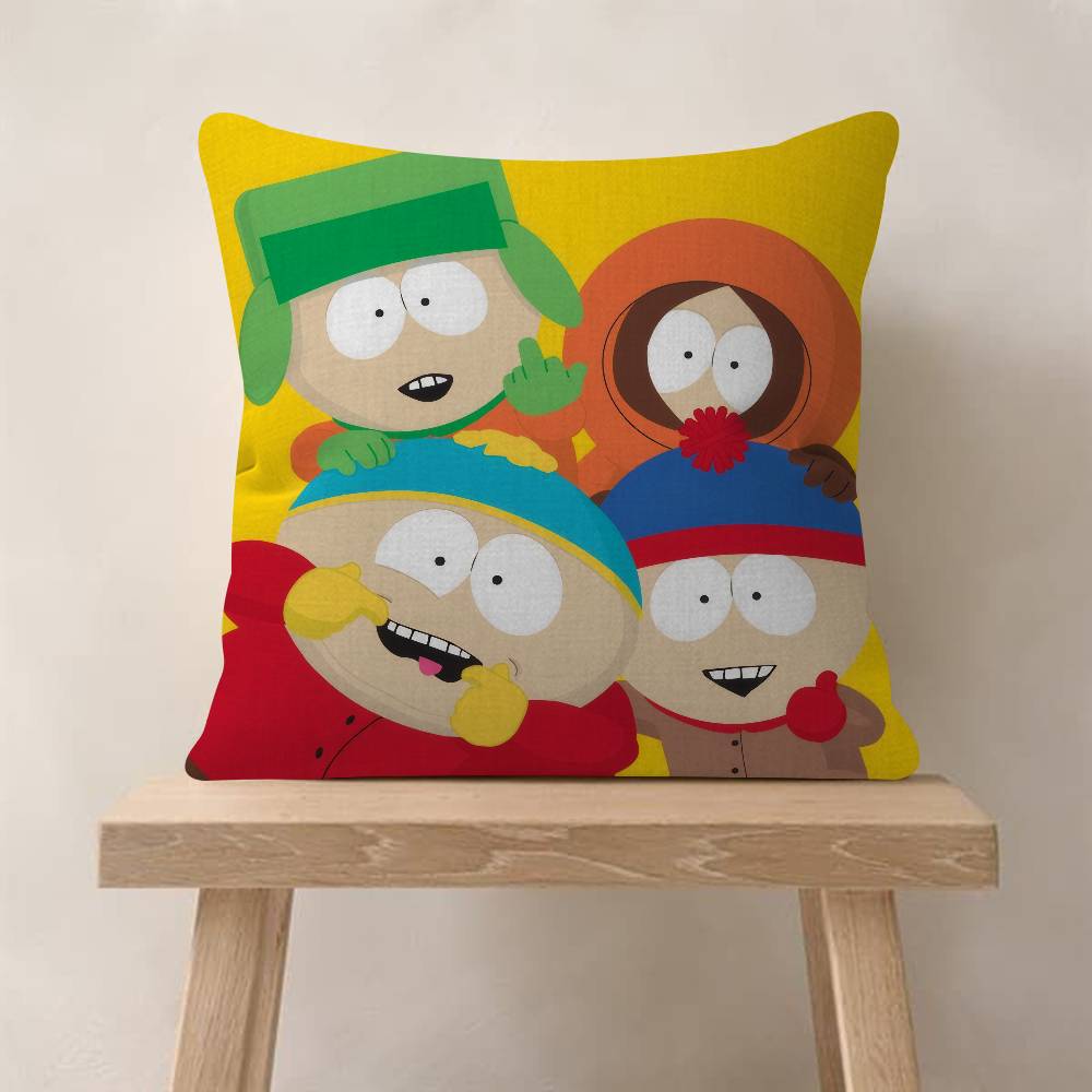 

Cartoon SSouth cute PPark Cushion Cover Inches Farmhouse Decor Home Throw Pillow Covers for Couch Decorations 30x30cm