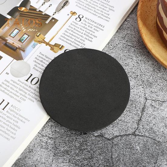 6-teiliges goldfarbenes Untersetzer-Set aus Edelstahl mit Halter, moderner Spiegel-Getränkeuntersetzer, runde Tassenmatten für Kaffeebar und Esstisch