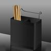 Chopstick Holder Stainless Steel with Double Compartment Organizer Ventilation Drainage Rust-Resistant Container for Kitchen Countertop