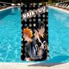 Haikyu Print Beach Towel Design, Soft, Lightweight. for Home Bathroom, Spa, Pool, Yoga, Surfing, Camping, Gift for Family, Friend