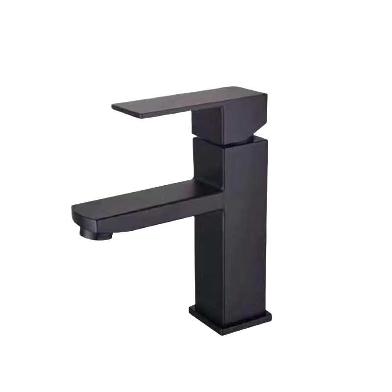 Square Single-Hole Hot & Cold Basin Faucet