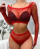 Seksowne siatkowe bodystocking dla kobiet erotyczne kabaretki seksowna bielizna sukienka z odkrytymi plecami kostiumy miś body seksowna bielizna porno
