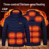 Dual-Control Hooded Heated Jacket with Three-Speed Intelligent Temperature Heating