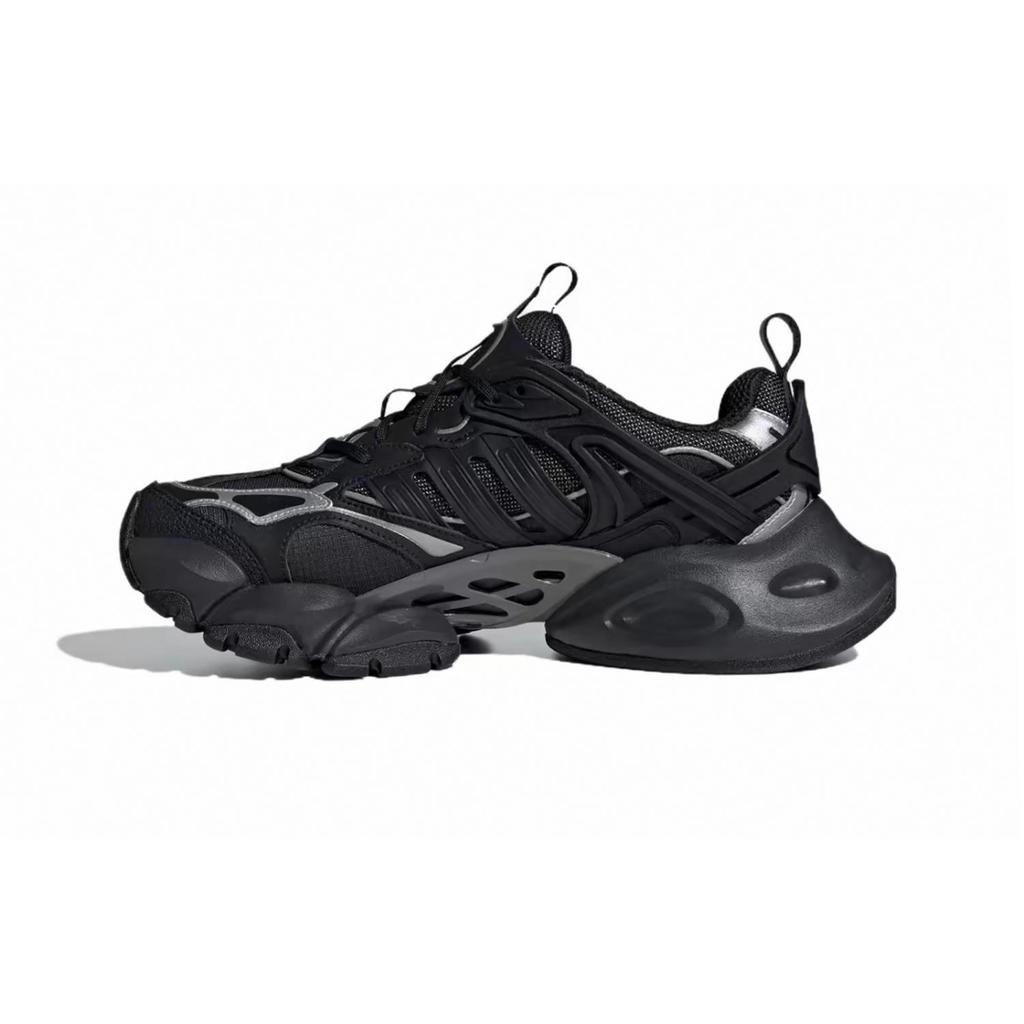 Adidas XLG RUNNER DELUXE Slip Resistant, Abrasion Resistant, Breathable Low top Running Shoes Unisex Black Gray Brown IH0070(Team140-)