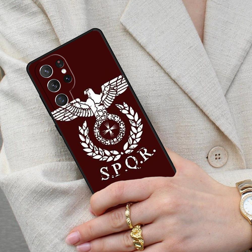SPQR Roman Imperial Legion Cell Phone Case for Samsung Galaxy S26 Ultra S25 S24 S23 S22 S21 S20 Note10 Cover
