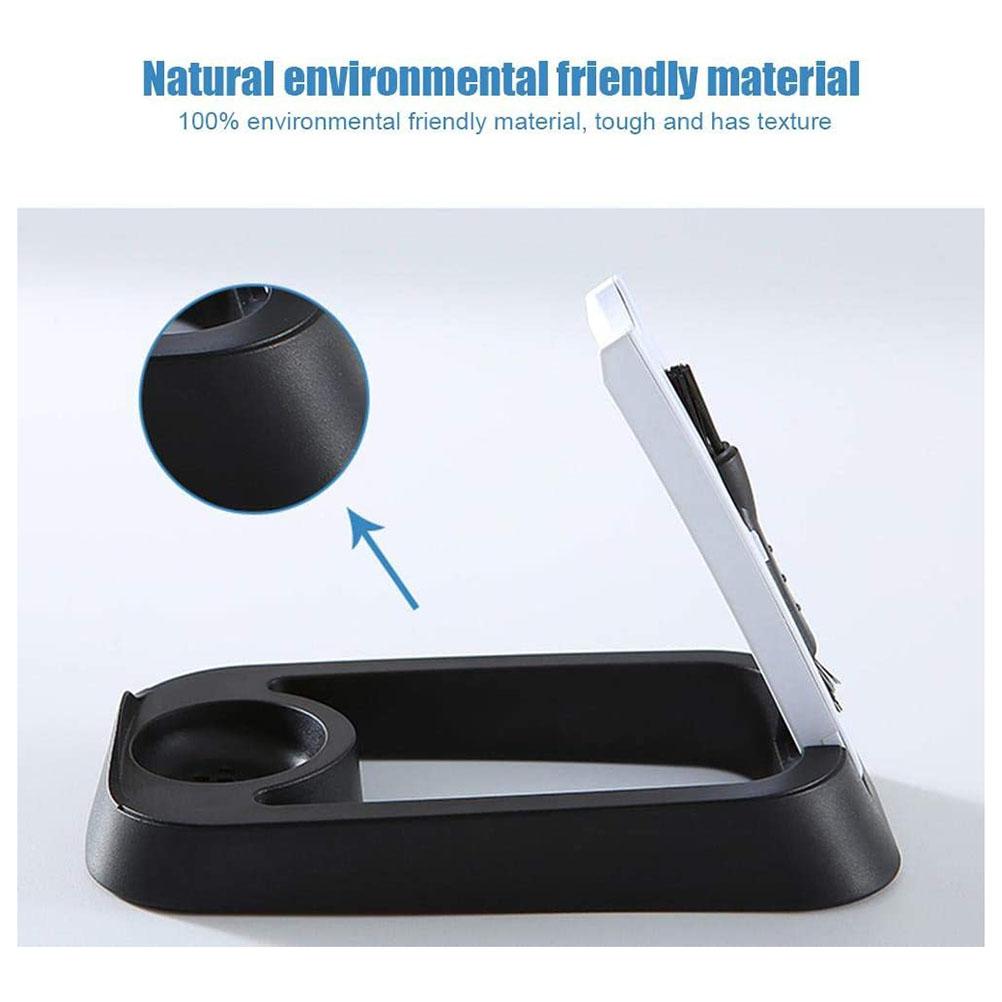 

Держатель бритвы для электробритв. Складная нескользящая подставка для большинства электробритв. чёрный