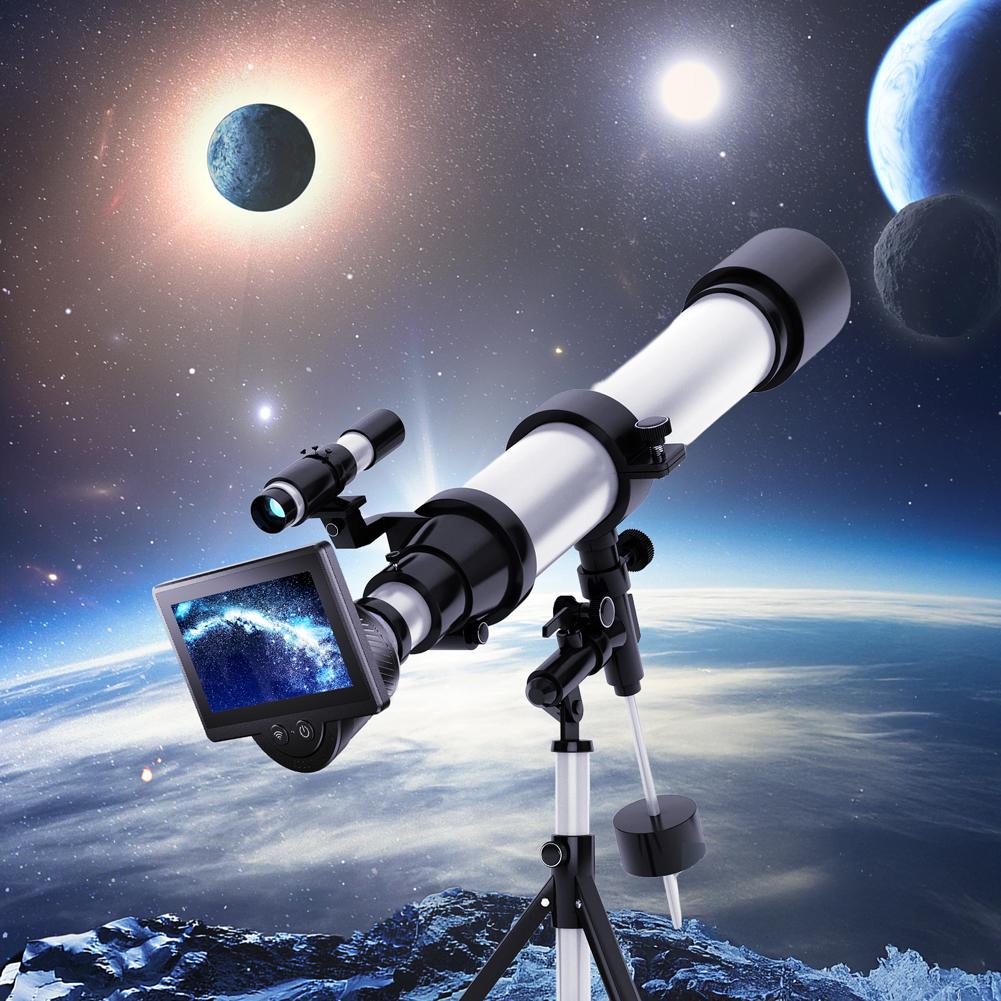 WiFi Electronic Eyepiece with 4.3 Inch IPS Screen Telescope Camera Eyepiece Digital Eyepiece Astronomical Telescope Accessories