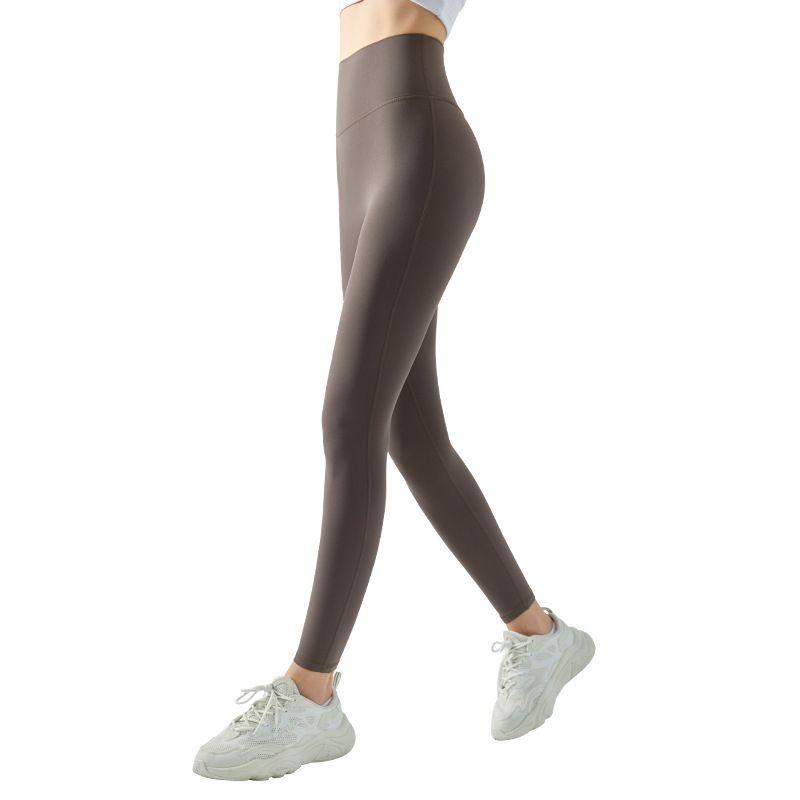 Export Double-Sided Sanding Yoga Pants No T Line Nude Feel Hip Lifting Waist Outdoor Running Sports Slim Fit Fitness Pants Outwear