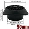 2X 60mm 75mm 90mm Warm Air Vent Outlet Rotatable Air Diesel Heater Conditioner For Car Truck VAN Camper Pipe Outlet Connector