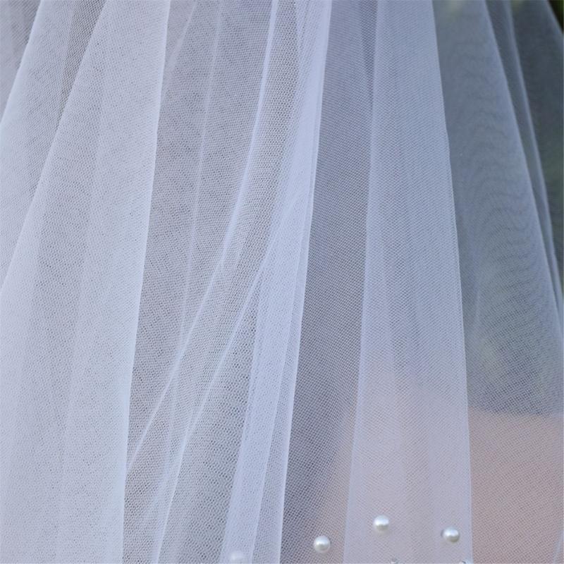 Brautschleier Perlen für Mädchen Balletcore Perlen für Festzug Abschlussball Braut Haarschmuck Bühnenrequisiten Weißer Schleier für Braut