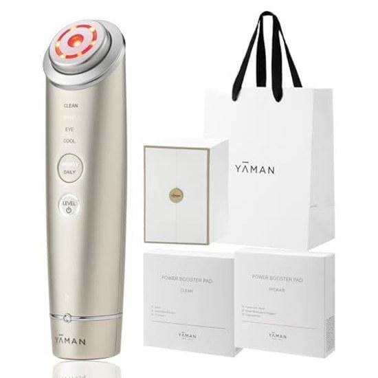 Yaman Facial Device Lift Up Photo Plus Shiny Neo Power Booster Pad Set 2 RF EMS Pore Clean Hydrate YJFM18NAM