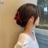 Korean Acrylic Red Geometric Hair Claw for Women Fashion Small Large Square Hair Crabs Clip Clamps Girls Hair Accessories