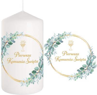 Communion Candle Candle for the Table Around 15Cm